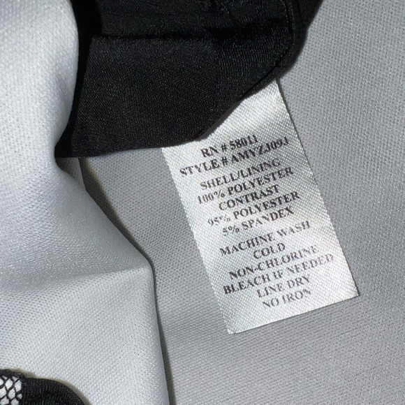 Melrose Black & White Tiered Floral Lace Evening Mini Stretch Dress Size 6 - Picture 7 of 10